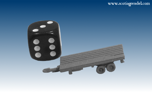 NE032 - Large flatbed trailer rear axles