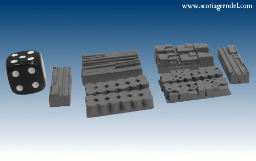 NE045 - Large trailer cargo block or supply dump items (10)