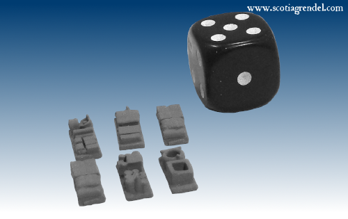 NE050 - Small trailer cargo block or supply dump items (8)