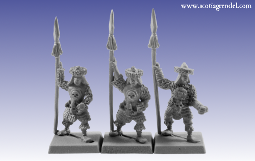 GFR0023 - Barbarian Spearmen II - Click Image to Close